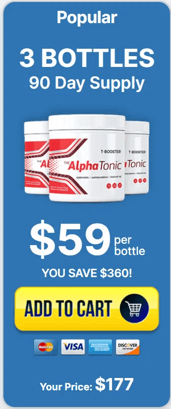 Alpha Tonic 3-bottle bundle, offering significant savings and exclusive bonus eBooks for male health