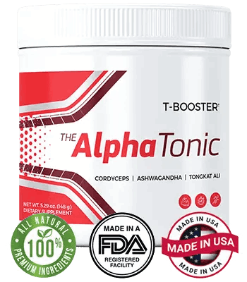 Single Alpha Tonic bottle, illustrating the premium natural testosterone and vitality supplement for men